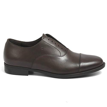 Fratelli Lippenstift-Schuh, mit Brombeerkopf aus Leder, 44869 Galvet Mahagoni – im Sale